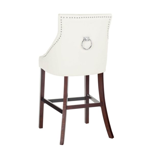 Safavieh Eleni Tufted Wing Back Bar Stool 2-Piece Set - Image 3