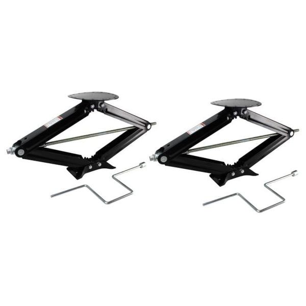 Quick Products 1229.4052 30 in. 5000 lbs Stabilizing & Leveling Scissor Jack - Pack of 2