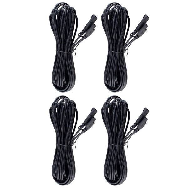 Battery Tender 25 Foot Extension SAE Cable 4 pack - Designed for Use with Battery Tender Chargers - Quick Connect Plugs for Easy Connection to Motorcycle, Cars, ATVs and More - 081-0148-25-BG4