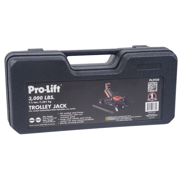 Pro-Lift Hydraulic 1.5 Ton Trolley Jack Car Lift - 3000 LBS Capacity - Image 5