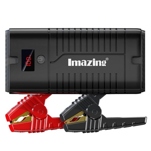 Imazing Portable Car Battery Jump Starter-2000 amps Peak 18000mAh(up to 8.0L Gas/7.5L Diesel Engine)