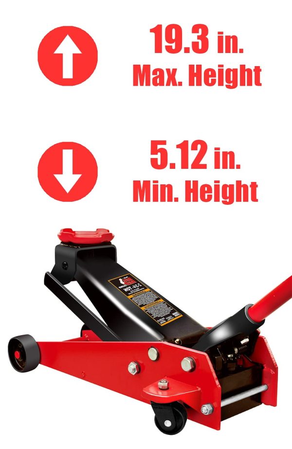 BIG RED Floor Jack Torin Pro Series Hydraulic with Single Piston Pump DWT82751 - Image 3