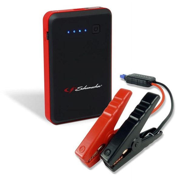 Schumacher Rechargeable Lithium Jump Starter- 400 Peak Amp, 12V– for 4-Cylinder Vehicles