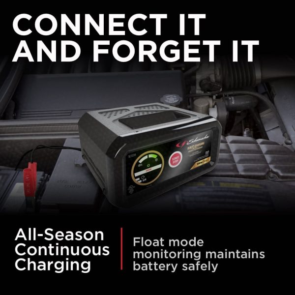 Schumacher Fully Automatic Battery Charger and Maintainer- 10 Amp, 12V - Image 6