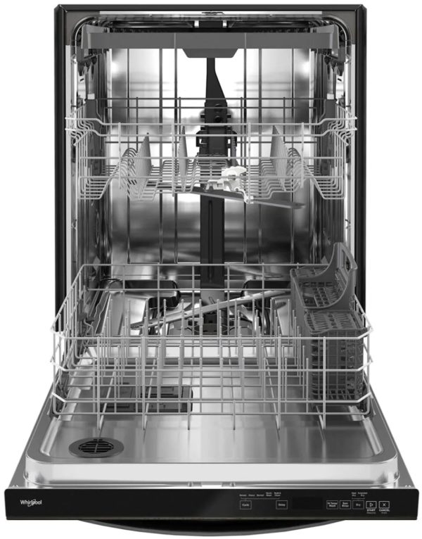 Whirlpool - 24" Top Control Built-In Dishwasher with Stainless Steel Tub, Large Capacity, 3rd Rack, 47 dBA - Black stainless steel - Image 4