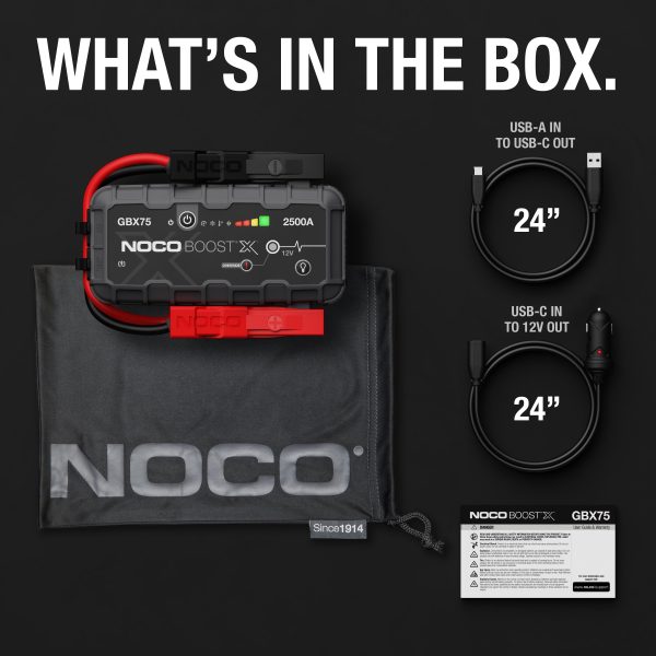 NOCO Boost X GBX75 2500A 12V UltraSafe Portable Lithium Jump Starter - Image 7