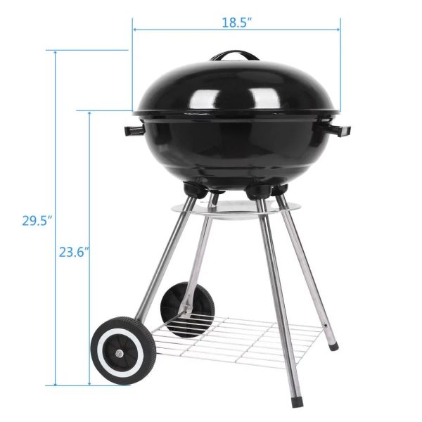 SalonMore 18" Portable Outdoor Charcoal Grill Travel Camp Charcoal Stove - Image 5