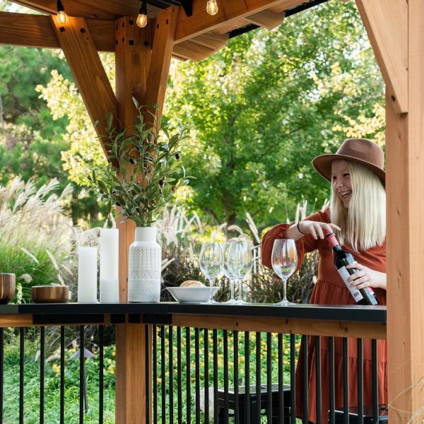 Granada Grill Gazebo with Outdoor Bar - Image 9