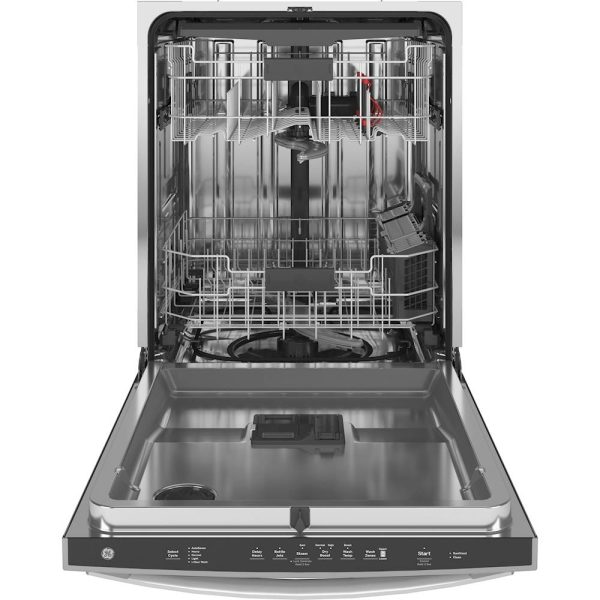 GE - Top Control Built-In Dishwasher with Stainless Steel Tub, 3rd Rack, 46dba - Stainless steel - Image 4