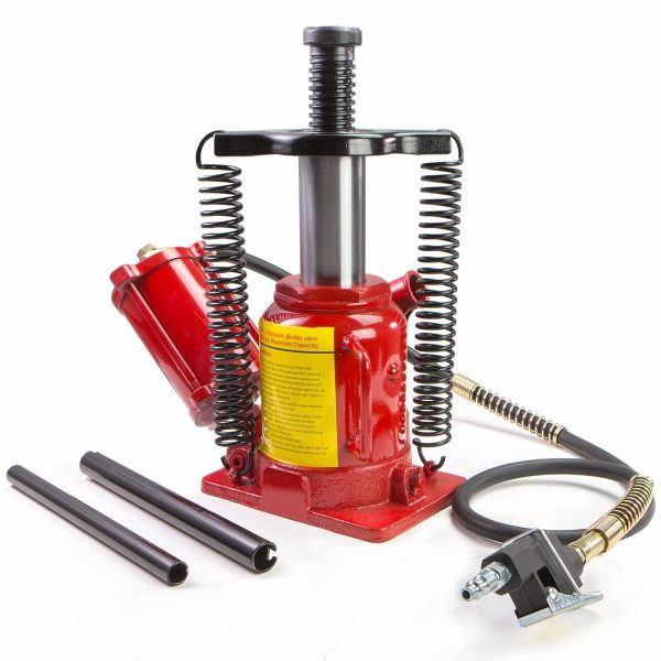 Stark Low Profile Hydraulic Bottle Jack Air-Operated Bottle Jack Lift Manual Jack Air Jack with Handle, 20-Ton - Image 2