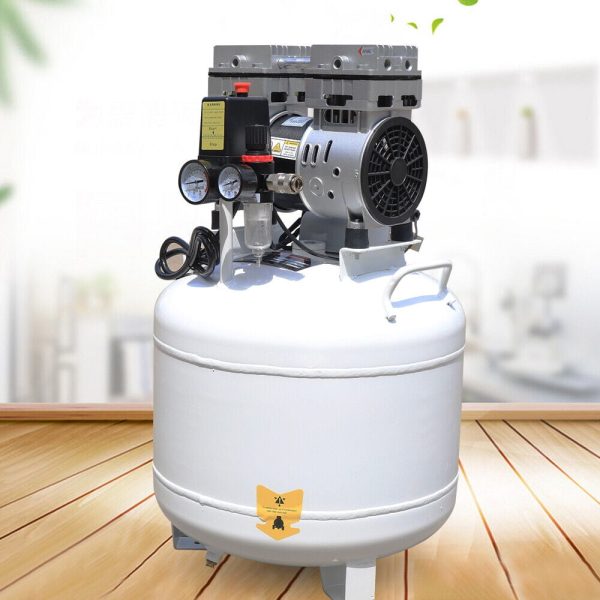 40L Dental Air Compressor Silent Noiseless Oil Free Oilless Compressor Machine Portable Air Compressor Oil Free Quiet Tool Air Pump Compressor 750W 115 PSI - Image 2