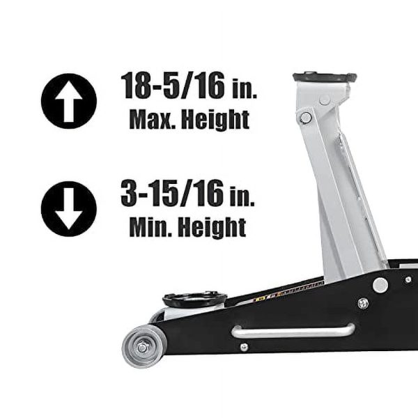 Torin T84025B 2-1/2 Ton Capacity Aluminum and Steel Racing Jack - Image 2