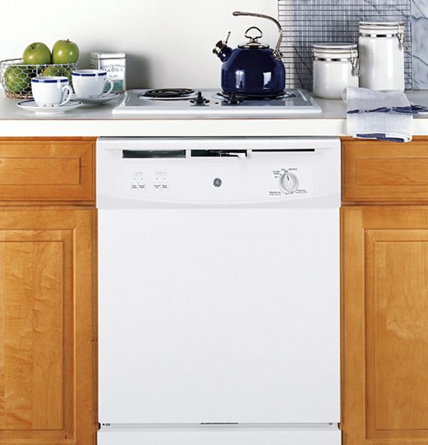 GE - Spacemaker 24" Built-In Dishwasher - White