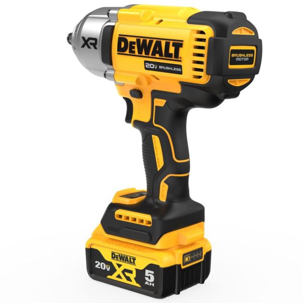 DEWALT 20V MAX* XR 1/2" High Torque Impact Wrench with Hog Ring Anvil - Image 5