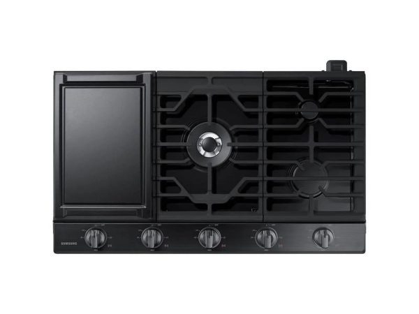 Samsung NA36N6555TG 36 inch Black Stainless 5 Burner Gas Cooktop - Image 4