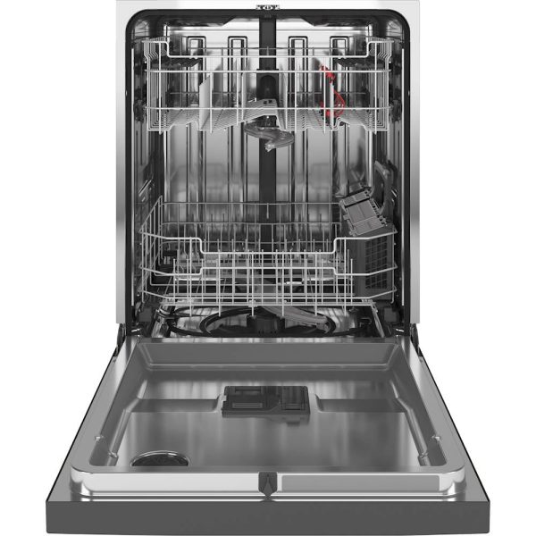 GE - Front Control Built-In Dishwasher with Stainless Steel Tub, 48 dBA - Slate - Image 2