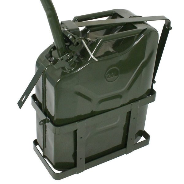 5 Gal NATO Style Jerry Can Gasoline Fuel Can Metal Tank Emergency Backup Hol 20L - Image 2