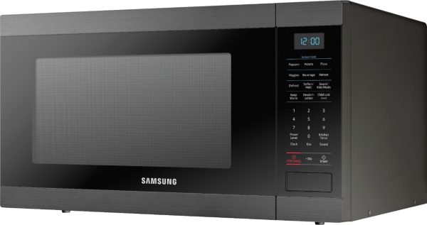 Samsung - 1.2 cu. ft. Countertop Convection Microwave with PowerGrill - Black - Image 7