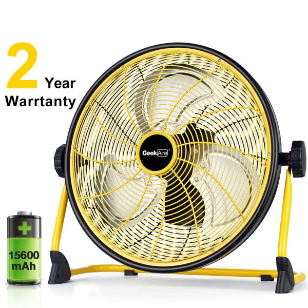 Geek Aire CF2 Floor Fan 16 Inch Cordless Variable Speed Rechargeable (Open Box) - Image 4