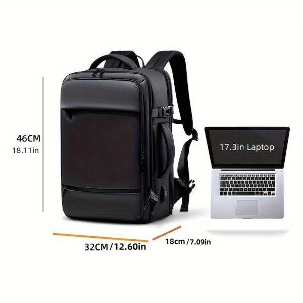 Large Capacity 17.3" Laptop Waterproof Fashion Backpack - Image 3