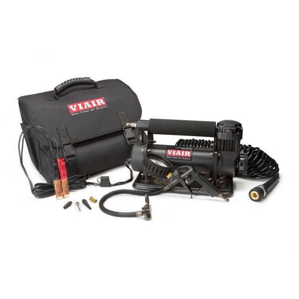 Viair Portable Air Compressor 450P-Automatic Stealth Black Portable Compressor Kit (12V, 100% Duty, 150 PSI) 45044