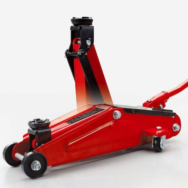 Big Red 8075591 14.93 in. 5000 lbs Hydraulic Automotive Trolley Jack, Red - Image 2