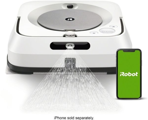 iRobot - Braava jet m6 Wi-Fi Connected Robot Mop - White