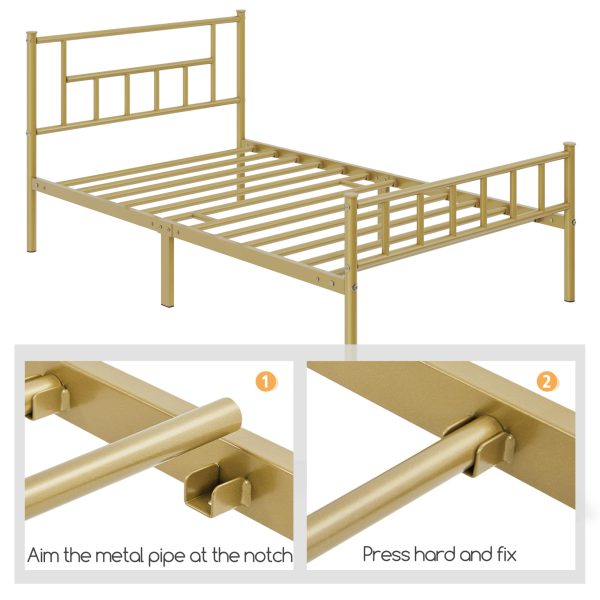 Yaheetech Headboard Footboard Platform Foundation - Image 5