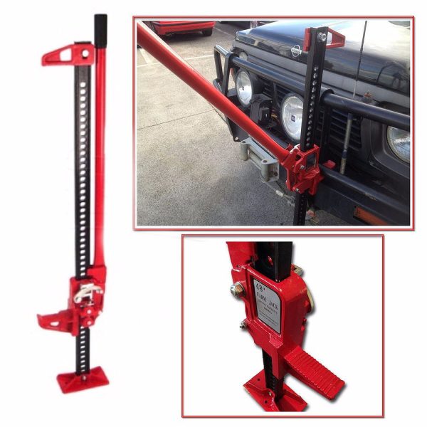 STARK USA 48'' Universal Trail Jack Farm Tractor Truck Bumper Ratcheting Off-Road 3-Ton Capacity Lift Utility Jack - Image 2