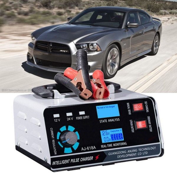 JahyShow Automatic Pulse Repair Trickle Charger: Revive Your Car Battery with 400W Power - Image 3