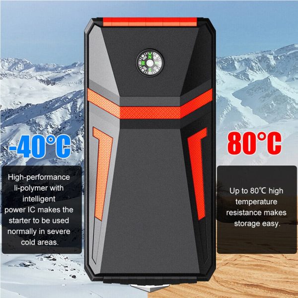 Xhy 30000mAh Car Jump Starter Portable Battery Pack Booster Jumper Box Emergency Start Power Bank Supply Charger with Built-in LED Light - Image 5