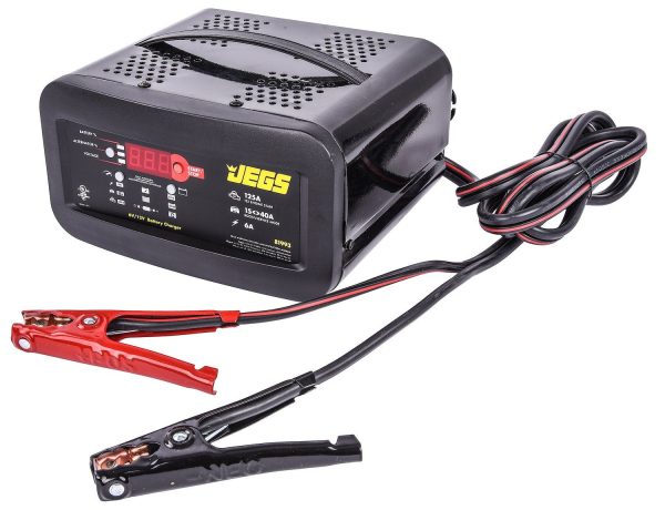 JEGS 81993 Heavy Duty Battery Charger Battery Type: Standard AGM GEL Deep Cycle