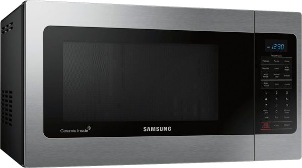 Samsung - 1.1 Cu. Ft. Countertop Microwave with Grilling Element - MG11H2020CT