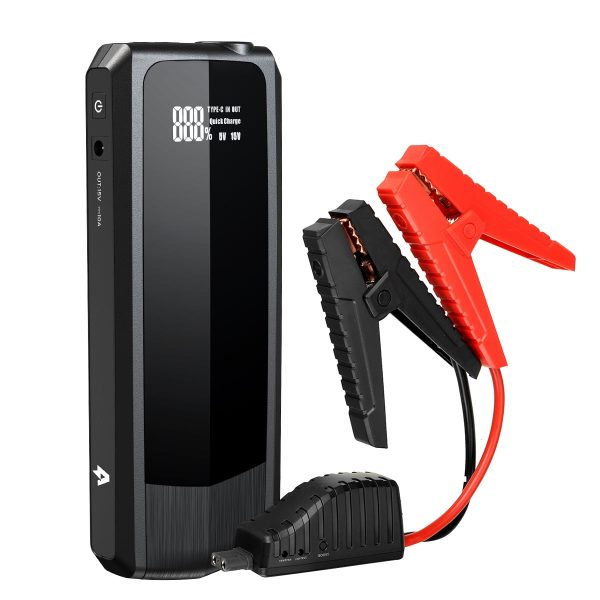 Audew (Andeman) Car Jump Starter, 2000A Peak 20000mAh Battery Jump Starter, Start Any Gas Engine or up to 8.5L Diesel Engine, 12V Car Jumper, Battery Booster Power Pack, Quick Charge 3.0 Ports, Black - Image 10