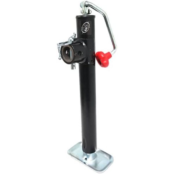 5,000 lb. Top Wind Ram Tubular Swivel Jack with Weld-on Pipe Mount 15" Travel