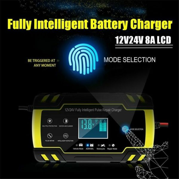 Buodes Summer Savings Clearance Spring Newness Smart Battery Charger 12 / 24V 8A 150Ah Car Battery Charger Car - Image 5