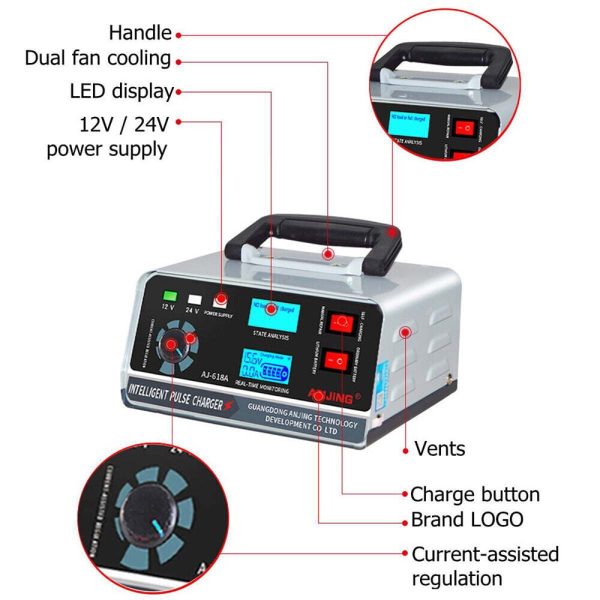 Paddsun Heavy Duty Smart Car Battery Charger Automatic Pulse Repair Trickle 12V/24V New - Image 10