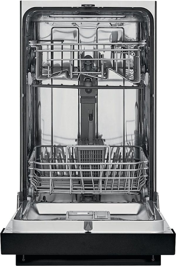 Frigidaire - 18" Compact Front Control Built-In Dishwasher with Stainless Steel Tub, 52 dBA - Black - Image 9