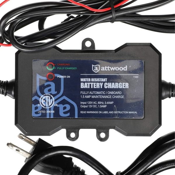 Attwood 11900-4 Battery Charger black ,1.5 AMP - Image 4