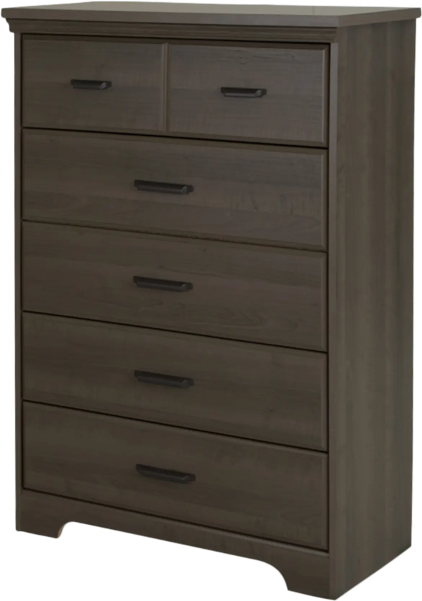 Versa Casual Contemporary Gray Maple 5-Drawer Chest - South Shore - Image 3