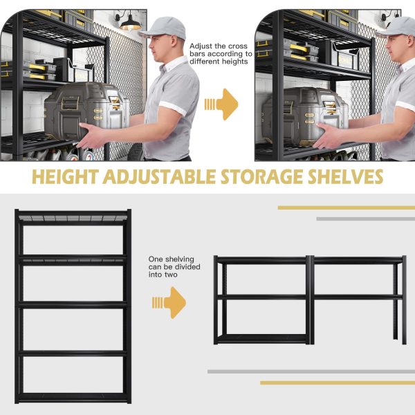 REIBII Shelving Storage Adjustable Basement - Image 6