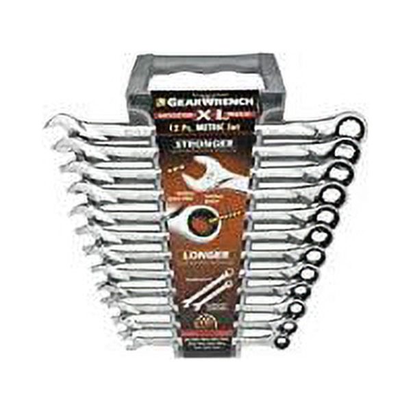 GearWrench 85098 12-Piece Metric XL Combination Ratcheting Wrench Set - Image 3