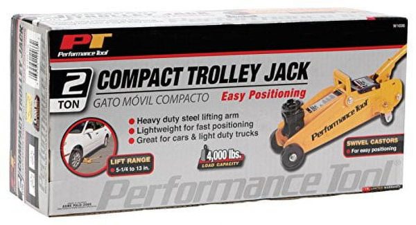 Performance Tool W1606 2 Ton (4,000 lbs.) Capacity Compact Trolley Jack - Image 3