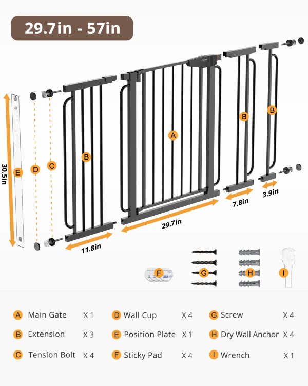 Cumbor 57 Inch Doorways Pressure Adjustable - Image 5