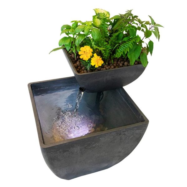 AquaSprouts Fountain: Hydroponic, Aquaponic, Water Garden (8 Gallons) - Image 3