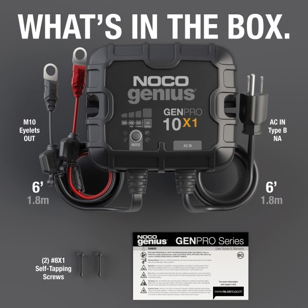 NOCO Genius GENPRO10X1 1-Bank 10A (10A/Bank) 12V Onboard Battery Charger - Image 7