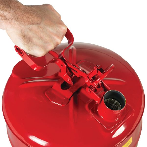 Justrite Type I Safety Can,2.5 gal,Green,11.5In H 7125400 - Image 3