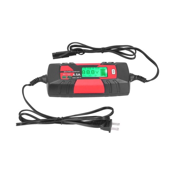 2024 6V 12V Car Battery Charger Intelligent Automatic Batteries Maintainer with LCD Display SM3?WP?5US Plug 120V - Image 4