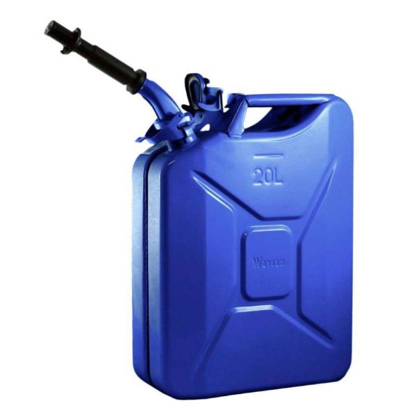 Wavian 3012 5.3 Gallon 20 Liter Authentic CARB Jerry Can with Spout, Blue