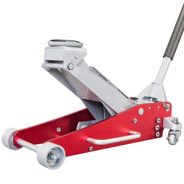 Big Red 3 Ton Hydraulic Low Profile Aluminum and Steel Racing Floor Jack with Dual Piston Pump,Red, W830LR - Image 5